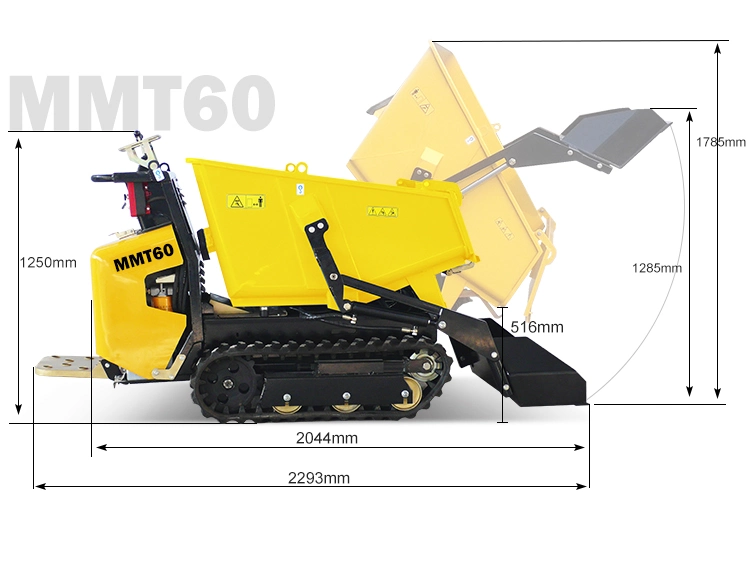 Garden Mini Transporter Self-Loading Mini Track Dumper